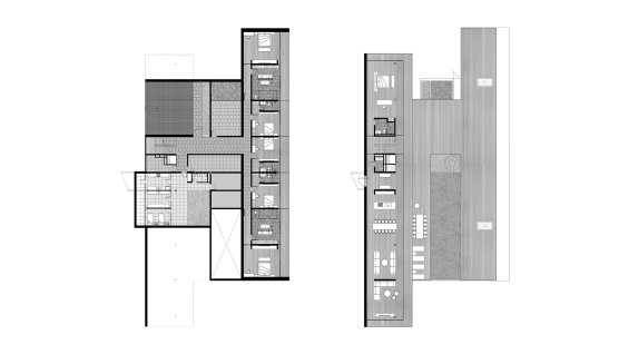 Планировка виллы 6 спален в ЖК Crescent Bay Beachfront Villas № 11005 (2D)